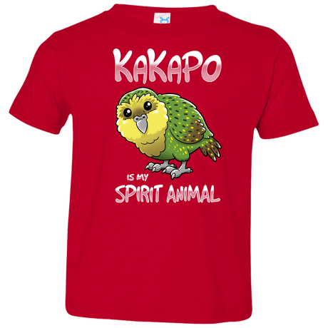 T-Shirts Red / 2T Kakapo Spirit Animal Toddler Premium T-Shirt