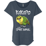 T-Shirts Indigo / X-Small Kakapo Spirit Animal Triblend Dolman Sleeve