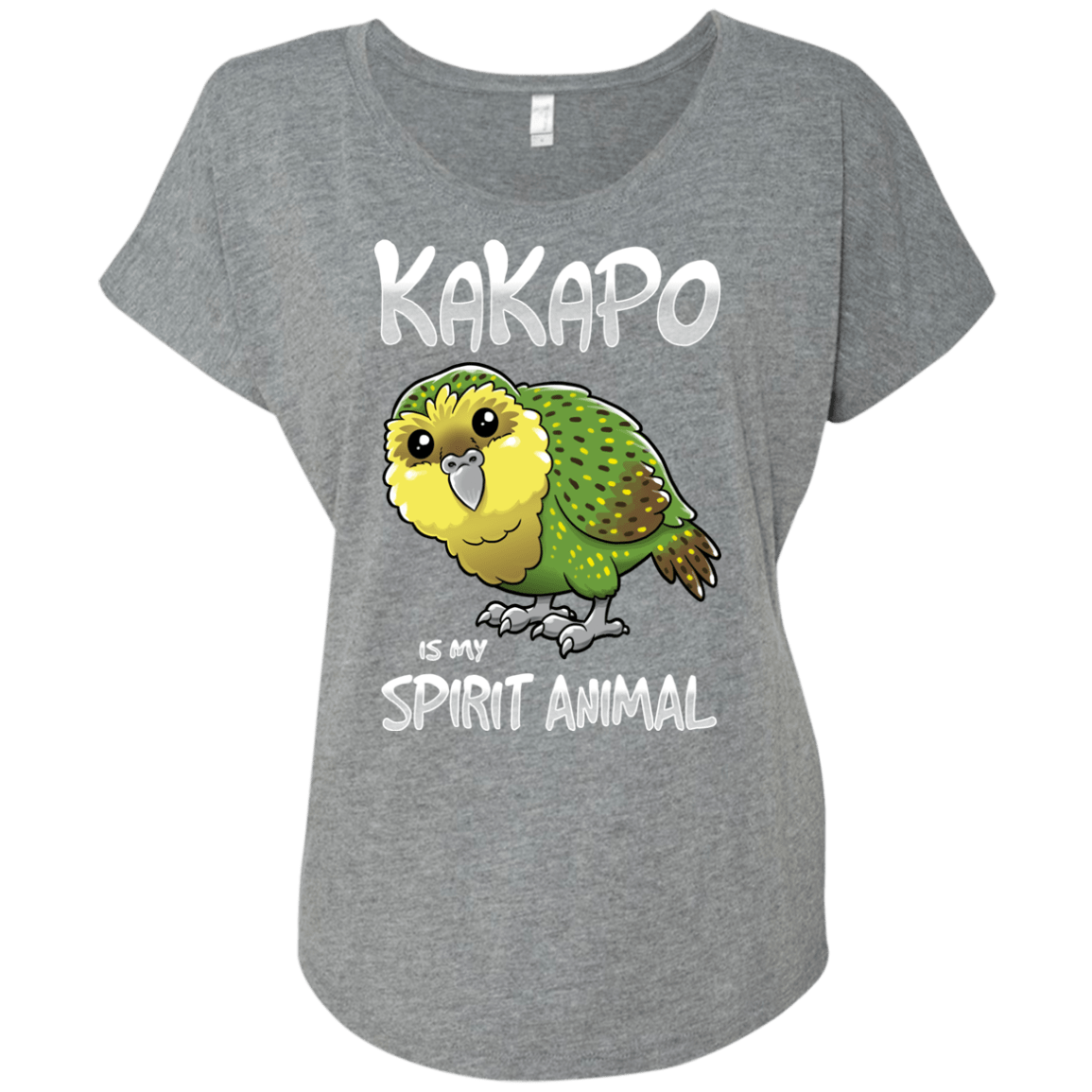 T-Shirts Premium Heather / X-Small Kakapo Spirit Animal Triblend Dolman Sleeve