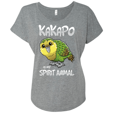 T-Shirts Premium Heather / X-Small Kakapo Spirit Animal Triblend Dolman Sleeve