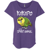 T-Shirts Purple Rush / X-Small Kakapo Spirit Animal Triblend Dolman Sleeve