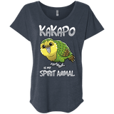T-Shirts Vintage Navy / X-Small Kakapo Spirit Animal Triblend Dolman Sleeve