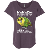 T-Shirts Vintage Purple / X-Small Kakapo Spirit Animal Triblend Dolman Sleeve