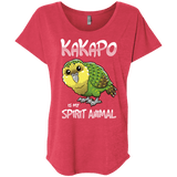 T-Shirts Vintage Red / X-Small Kakapo Spirit Animal Triblend Dolman Sleeve