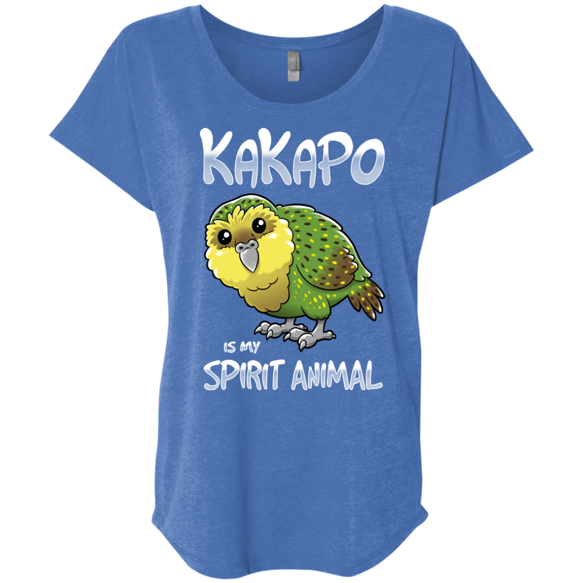 T-Shirts Vintage Royal / X-Small Kakapo Spirit Animal Triblend Dolman Sleeve