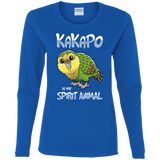 T-Shirts Royal / S Kakapo Spirit Animal Women's Long Sleeve T-Shirt