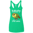 T-Shirts Envy / X-Small Kakapo Spirit Animal Women's Triblend Racerback Tank