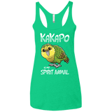 T-Shirts Envy / X-Small Kakapo Spirit Animal Women's Triblend Racerback Tank