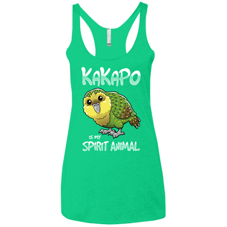 T-Shirts Envy / X-Small Kakapo Spirit Animal Women's Triblend Racerback Tank