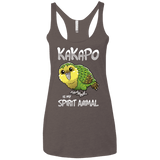 T-Shirts Macchiato / X-Small Kakapo Spirit Animal Women's Triblend Racerback Tank