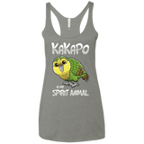 T-Shirts Venetian Grey / X-Small Kakapo Spirit Animal Women's Triblend Racerback Tank
