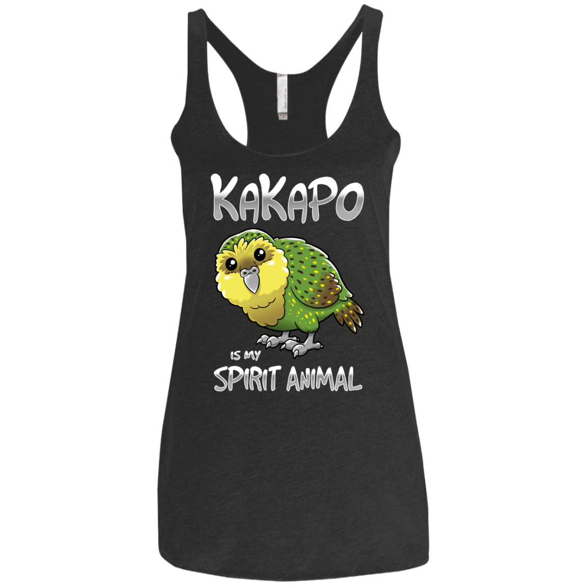 T-Shirts Vintage Black / X-Small Kakapo Spirit Animal Women's Triblend Racerback Tank