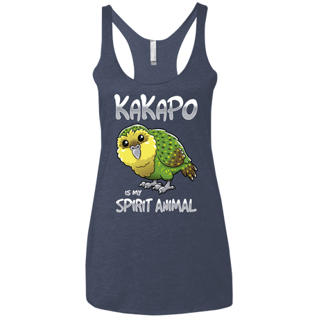 T-Shirts Vintage Navy / X-Small Kakapo Spirit Animal Women's Triblend Racerback Tank