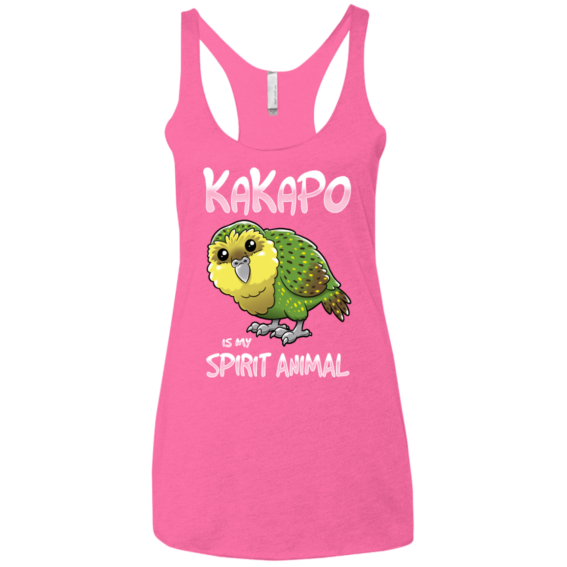 T-Shirts Vintage Pink / X-Small Kakapo Spirit Animal Women's Triblend Racerback Tank