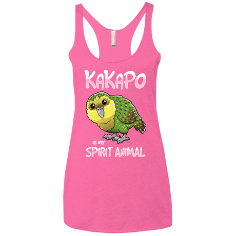 T-Shirts Vintage Pink / X-Small Kakapo Spirit Animal Women's Triblend Racerback Tank