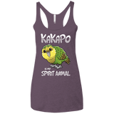 T-Shirts Vintage Purple / X-Small Kakapo Spirit Animal Women's Triblend Racerback Tank