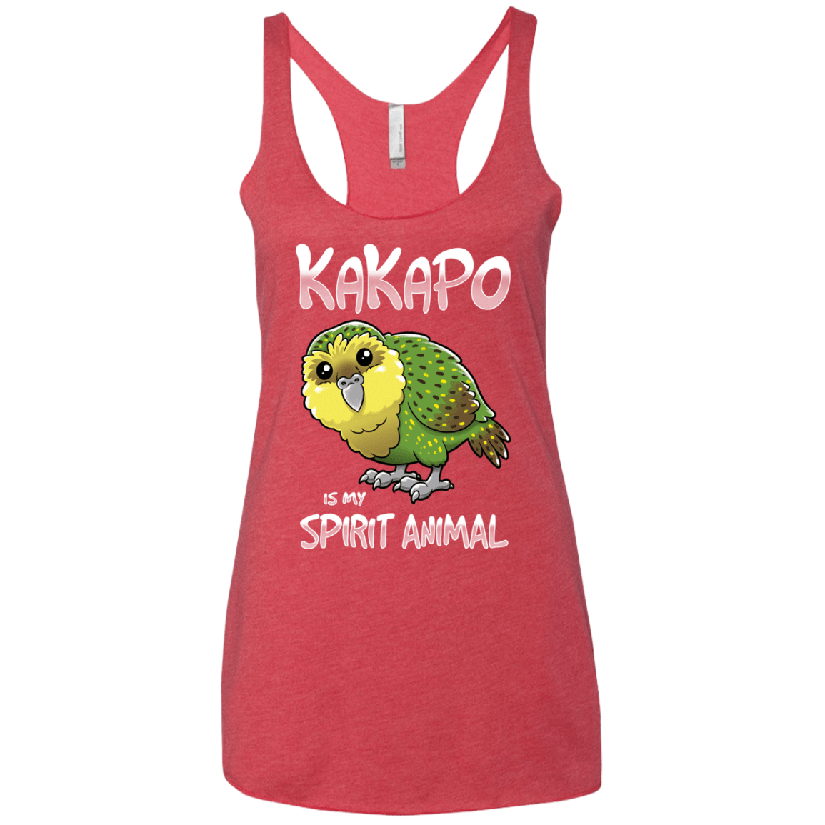 T-Shirts Vintage Red / X-Small Kakapo Spirit Animal Women's Triblend Racerback Tank