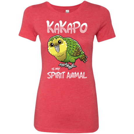T-Shirts Vintage Red / S Kakapo Spirit Animal Women's Triblend T-Shirt
