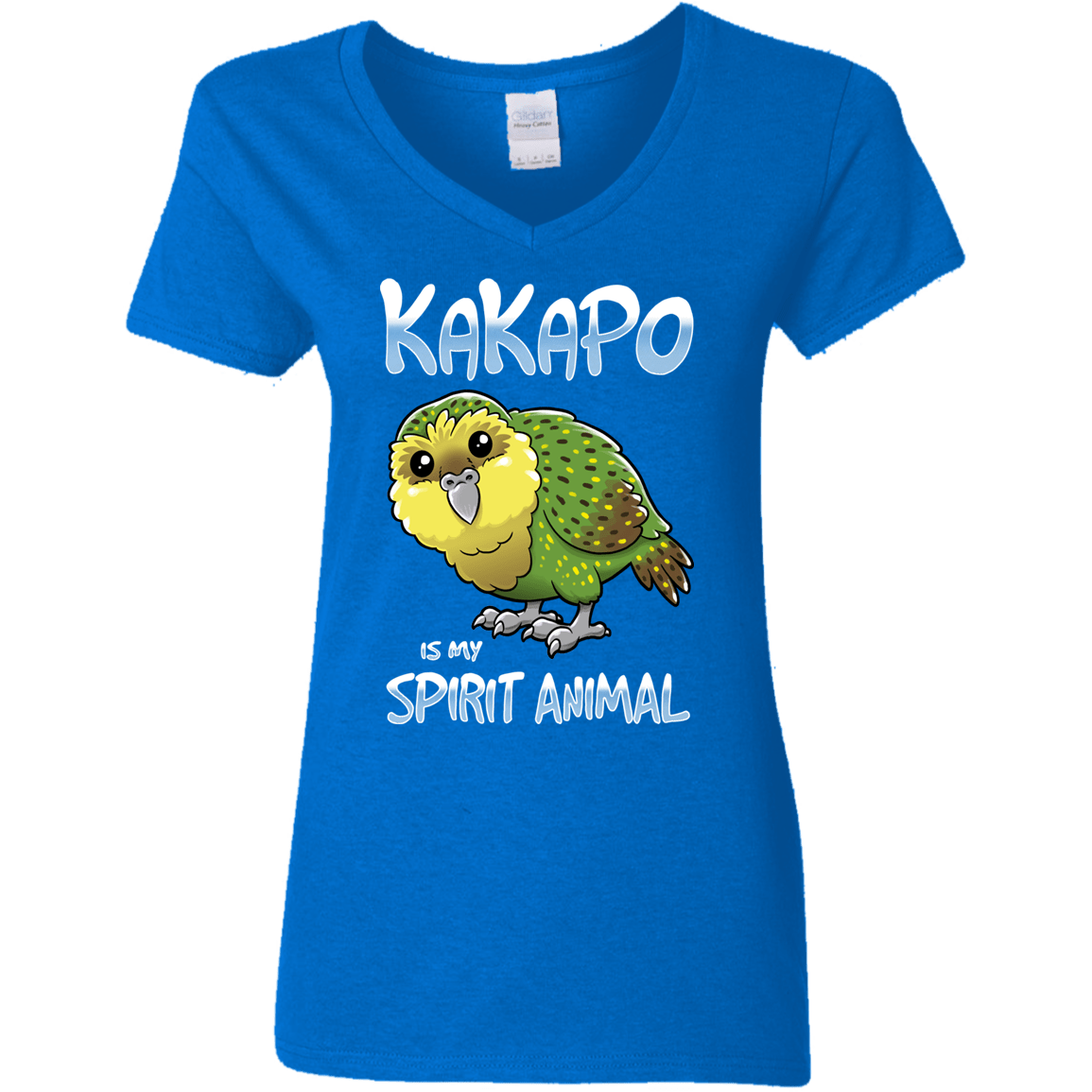 T-Shirts Royal / S Kakapo Spirit Animal Women's V-Neck T-Shirt