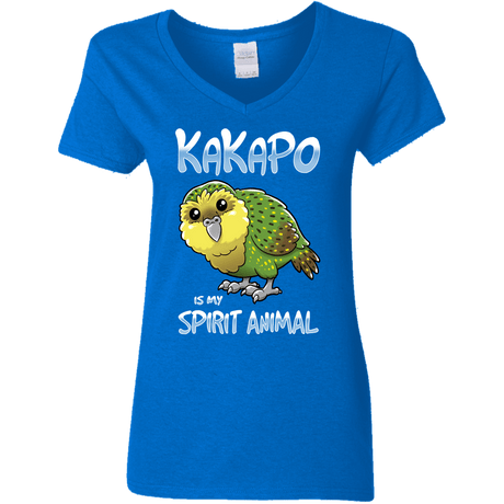 T-Shirts Royal / S Kakapo Spirit Animal Women's V-Neck T-Shirt