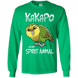 T-Shirts Irish Green / YS Kakapo Spirit Animal Youth Long Sleeve T-Shirt