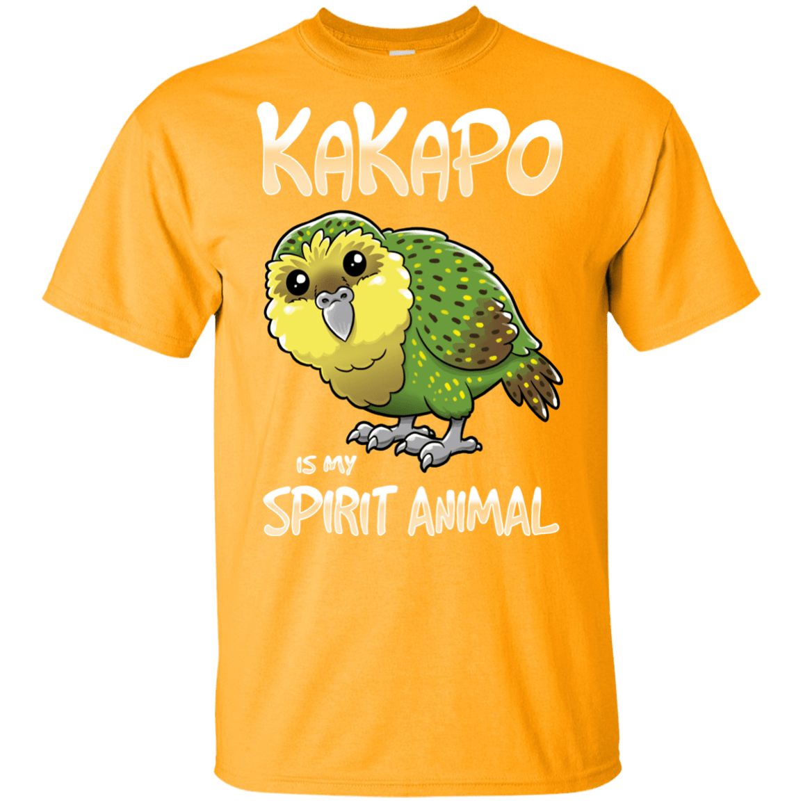 T-Shirts Gold / YXS Kakapo Spirit Animal Youth T-Shirt