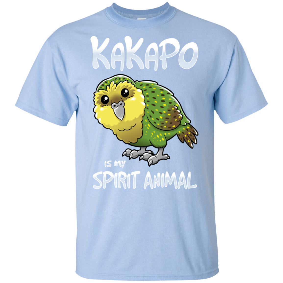 T-Shirts Light Blue / YXS Kakapo Spirit Animal Youth T-Shirt