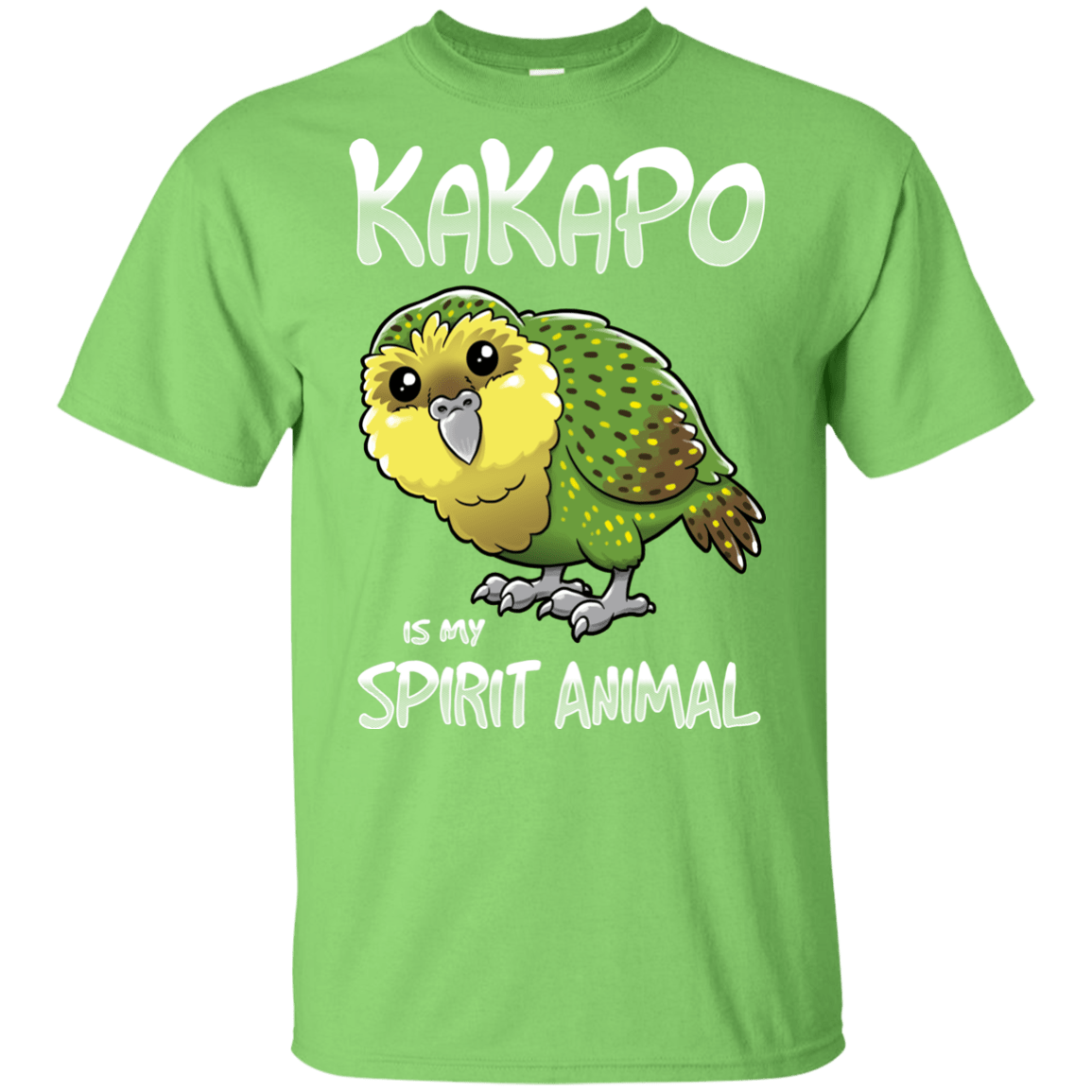 T-Shirts Lime / YXS Kakapo Spirit Animal Youth T-Shirt