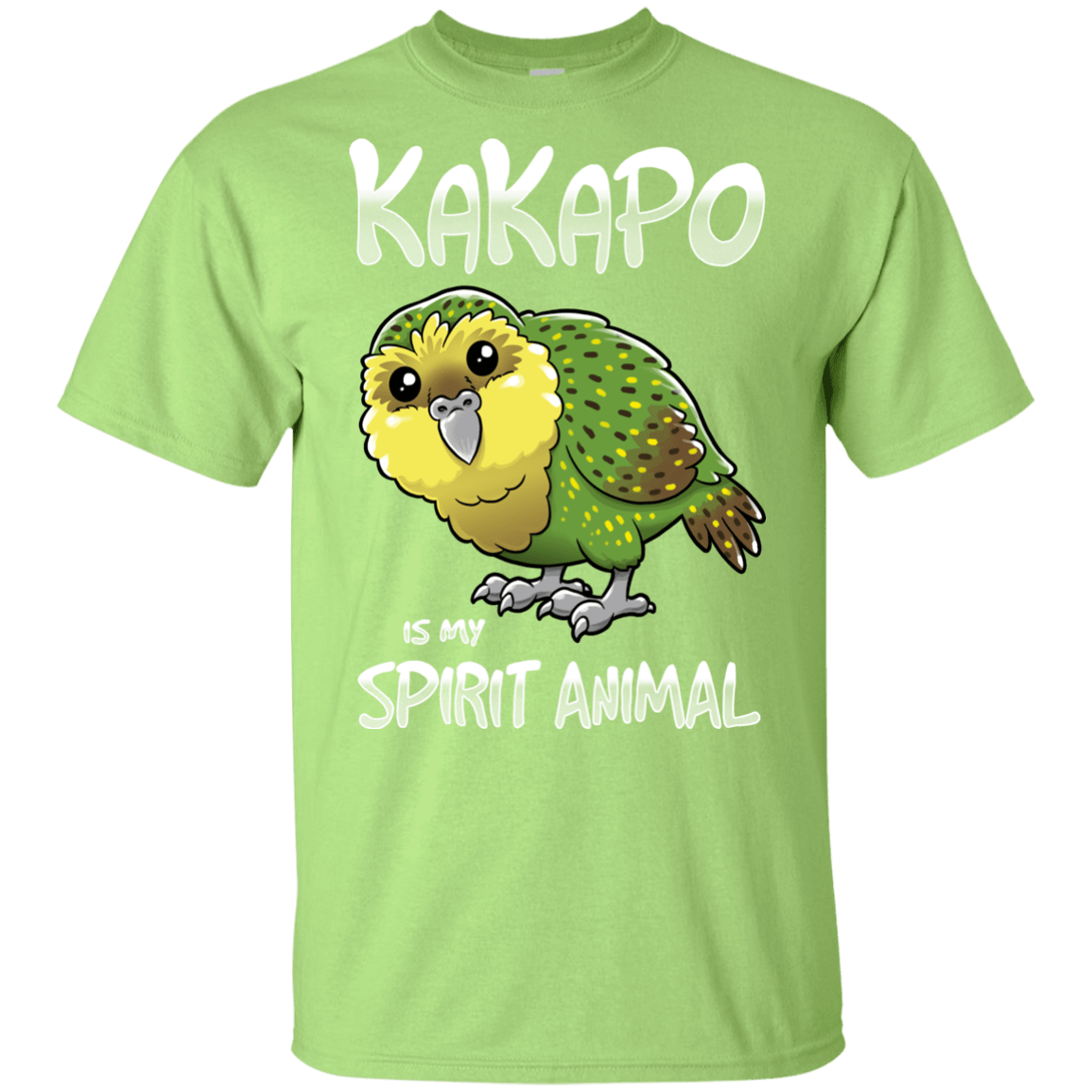 T-Shirts Mint Green / YXS Kakapo Spirit Animal Youth T-Shirt