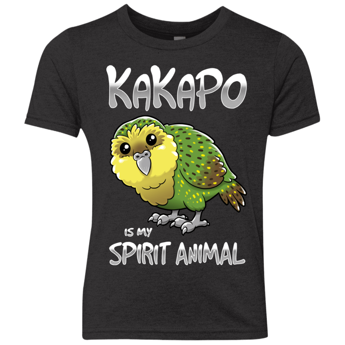 T-Shirts Vintage Black / YXS Kakapo Spirit Animal Youth Triblend T-Shirt