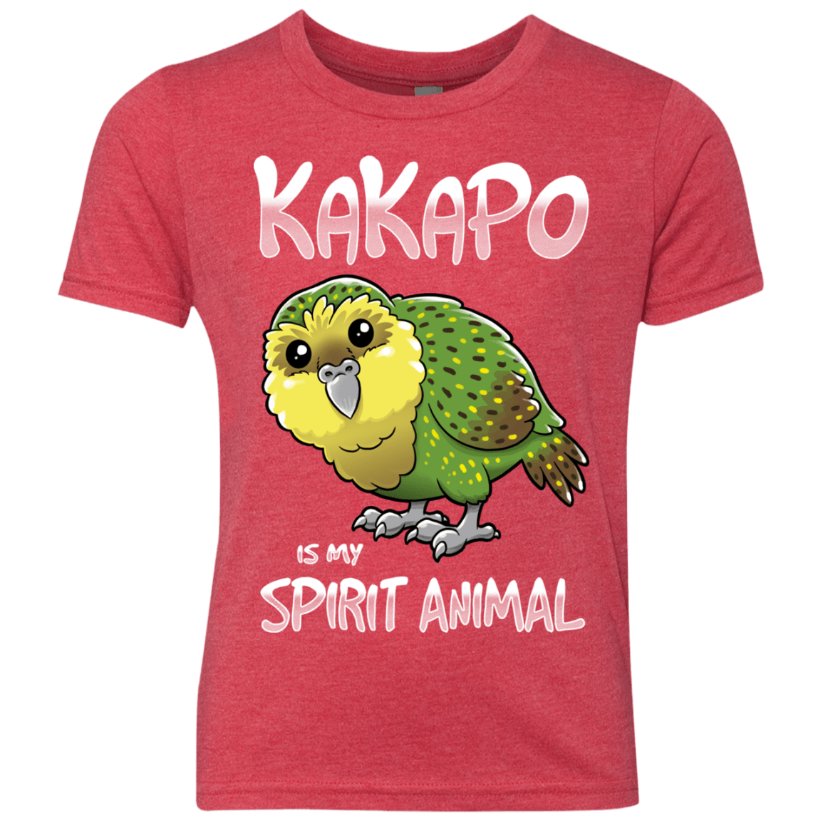 T-Shirts Vintage Red / YXS Kakapo Spirit Animal Youth Triblend T-Shirt