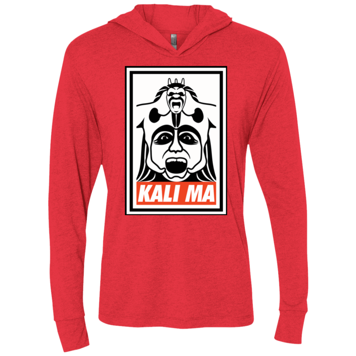 T-Shirts Vintage Red / X-Small Kali Ma Triblend Long Sleeve Hoodie Tee