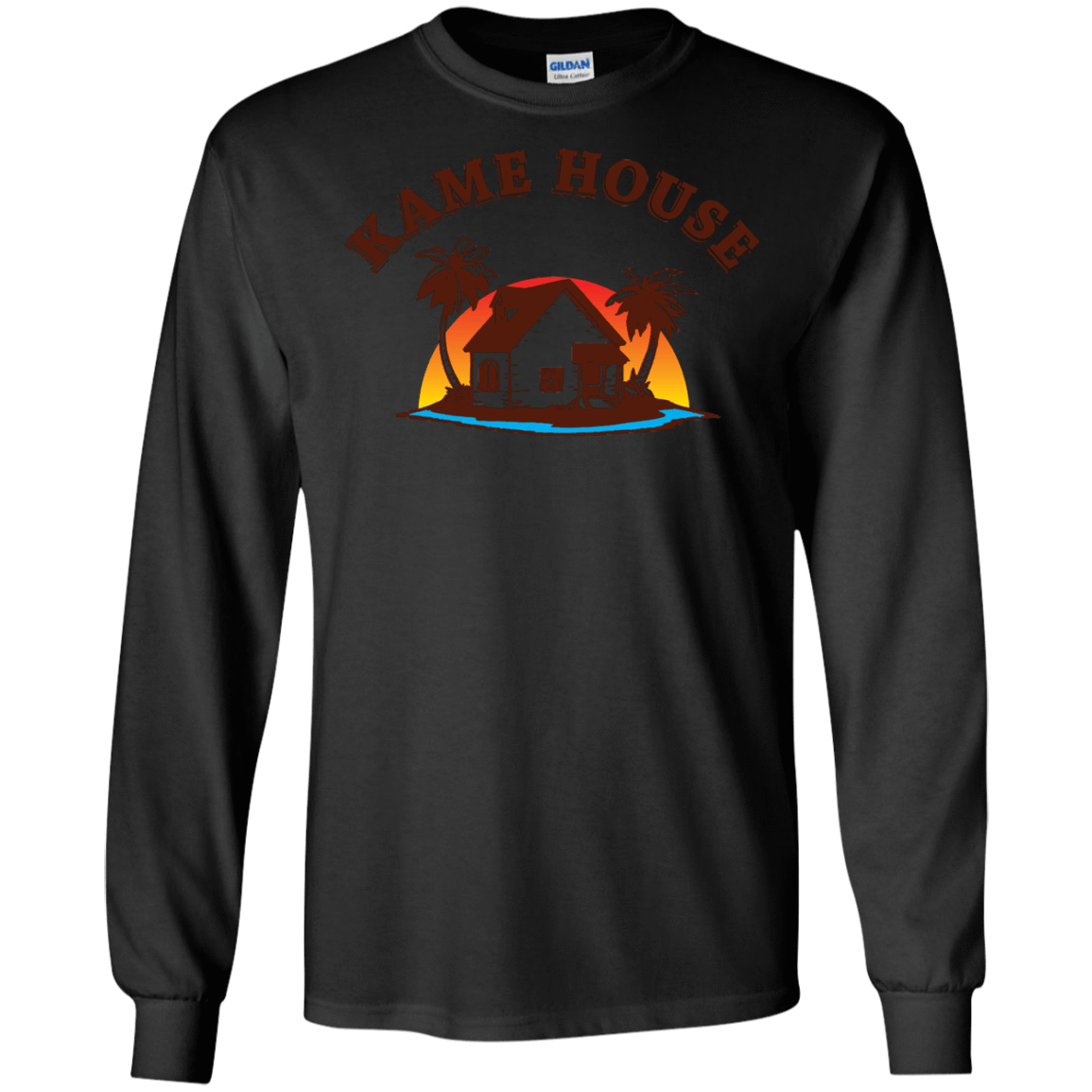 T-Shirts Black / S Kame House Men's Long Sleeve T-Shirt