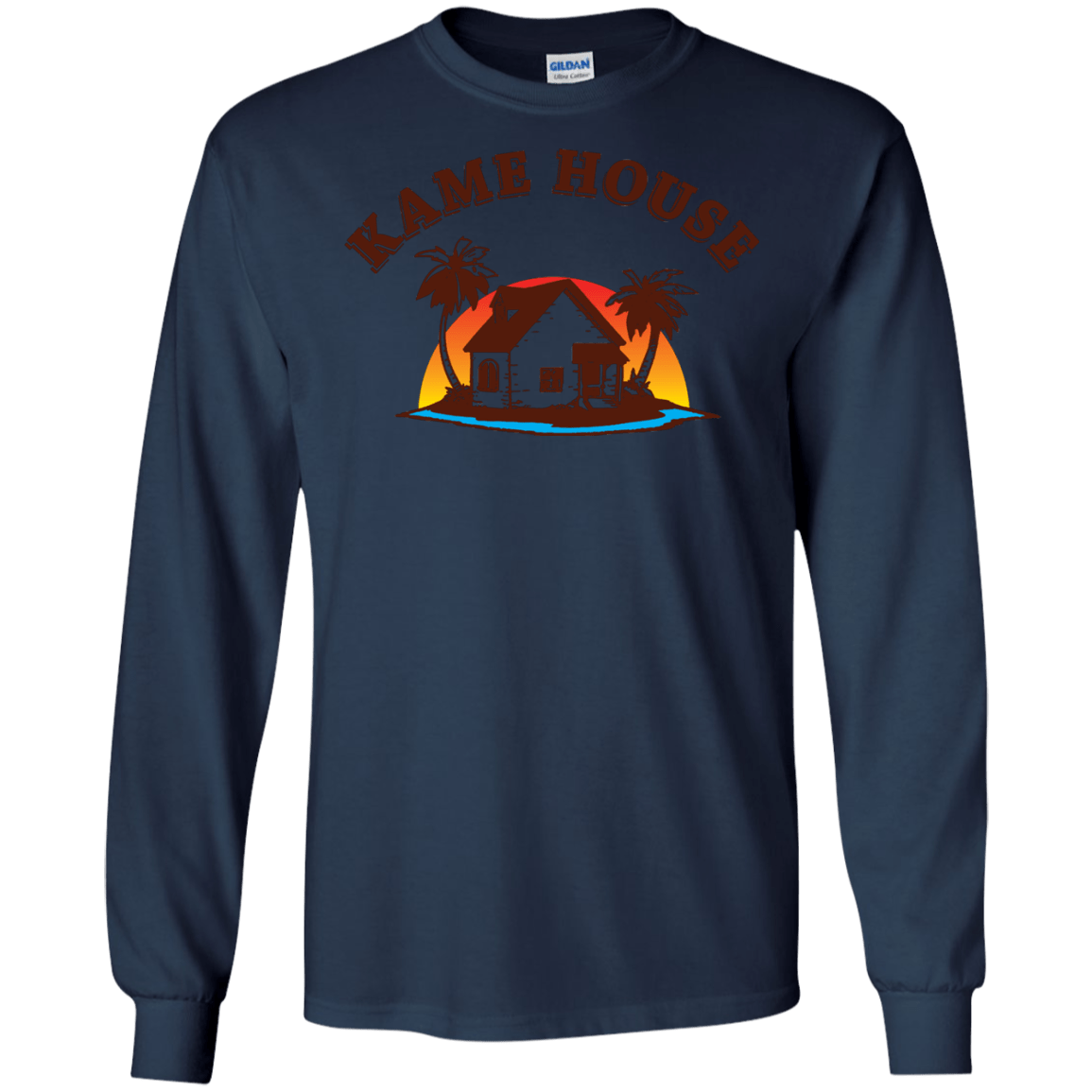 T-Shirts Navy / S Kame House Men's Long Sleeve T-Shirt