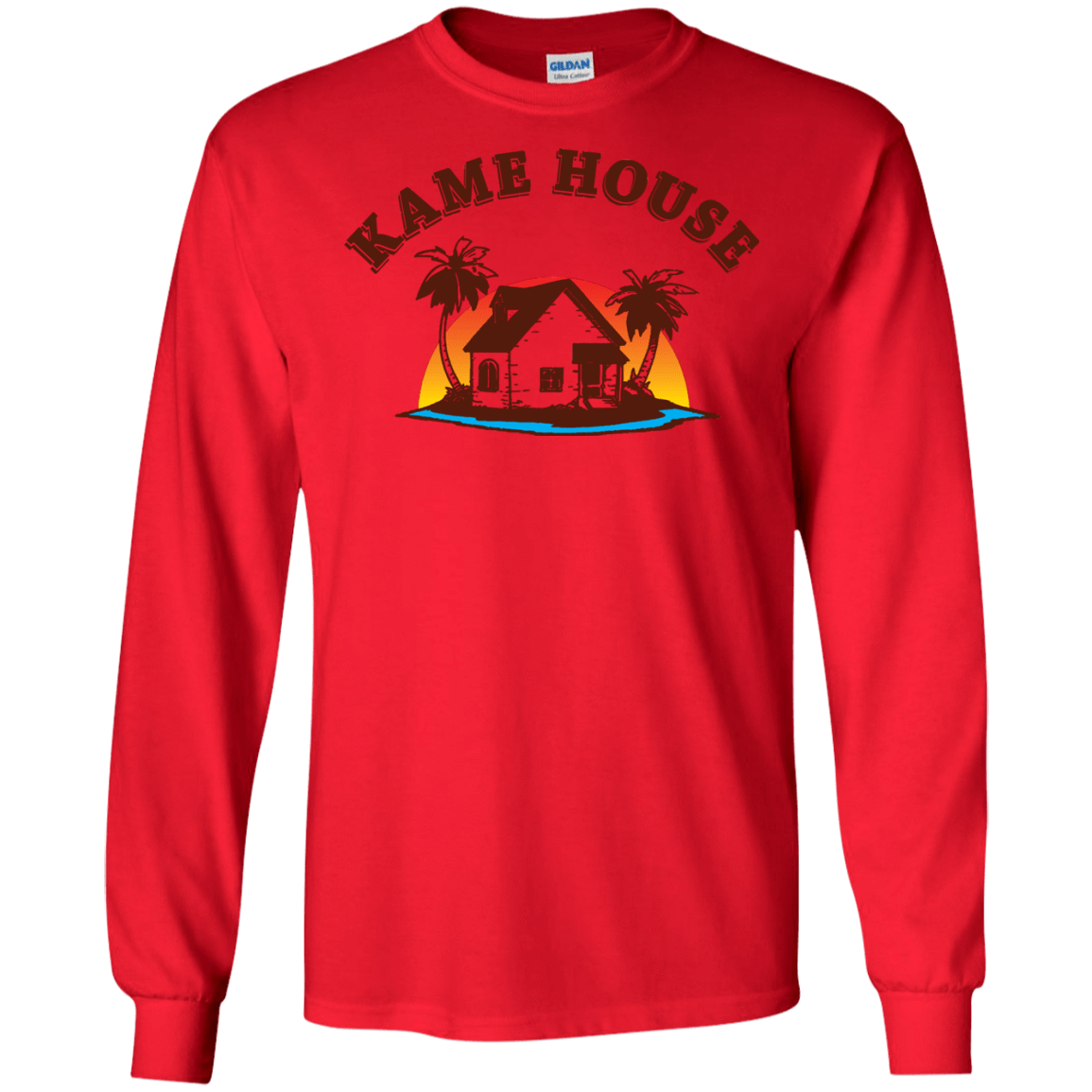 T-Shirts Red / S Kame House Men's Long Sleeve T-Shirt