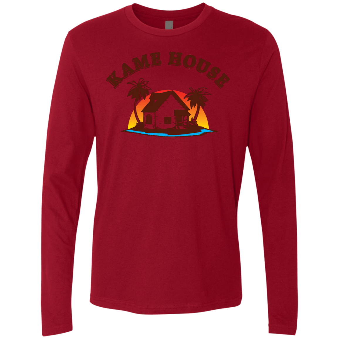 T-Shirts Cardinal / S Kame House Men's Premium Long Sleeve