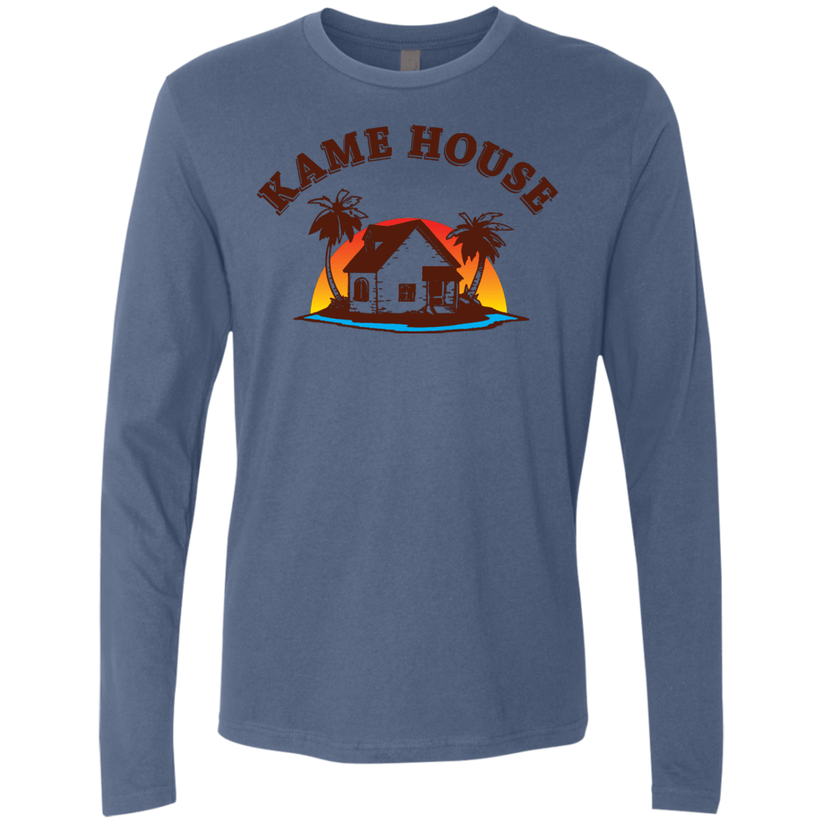T-Shirts Indigo / S Kame House Men's Premium Long Sleeve