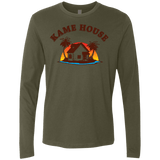 T-Shirts Military Green / S Kame House Men's Premium Long Sleeve