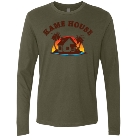 T-Shirts Military Green / S Kame House Men's Premium Long Sleeve