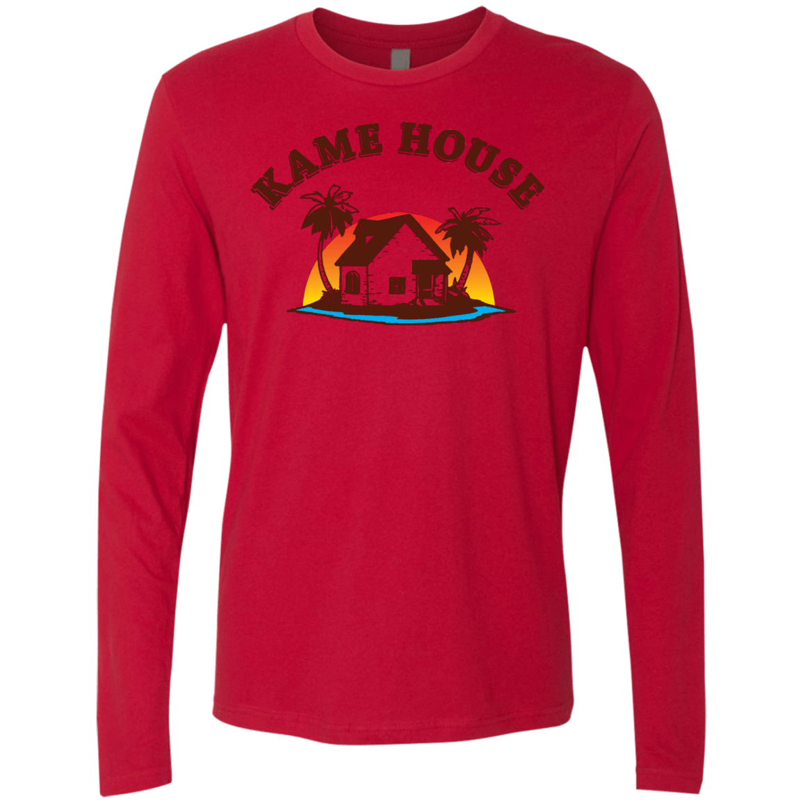 T-Shirts Red / S Kame House Men's Premium Long Sleeve