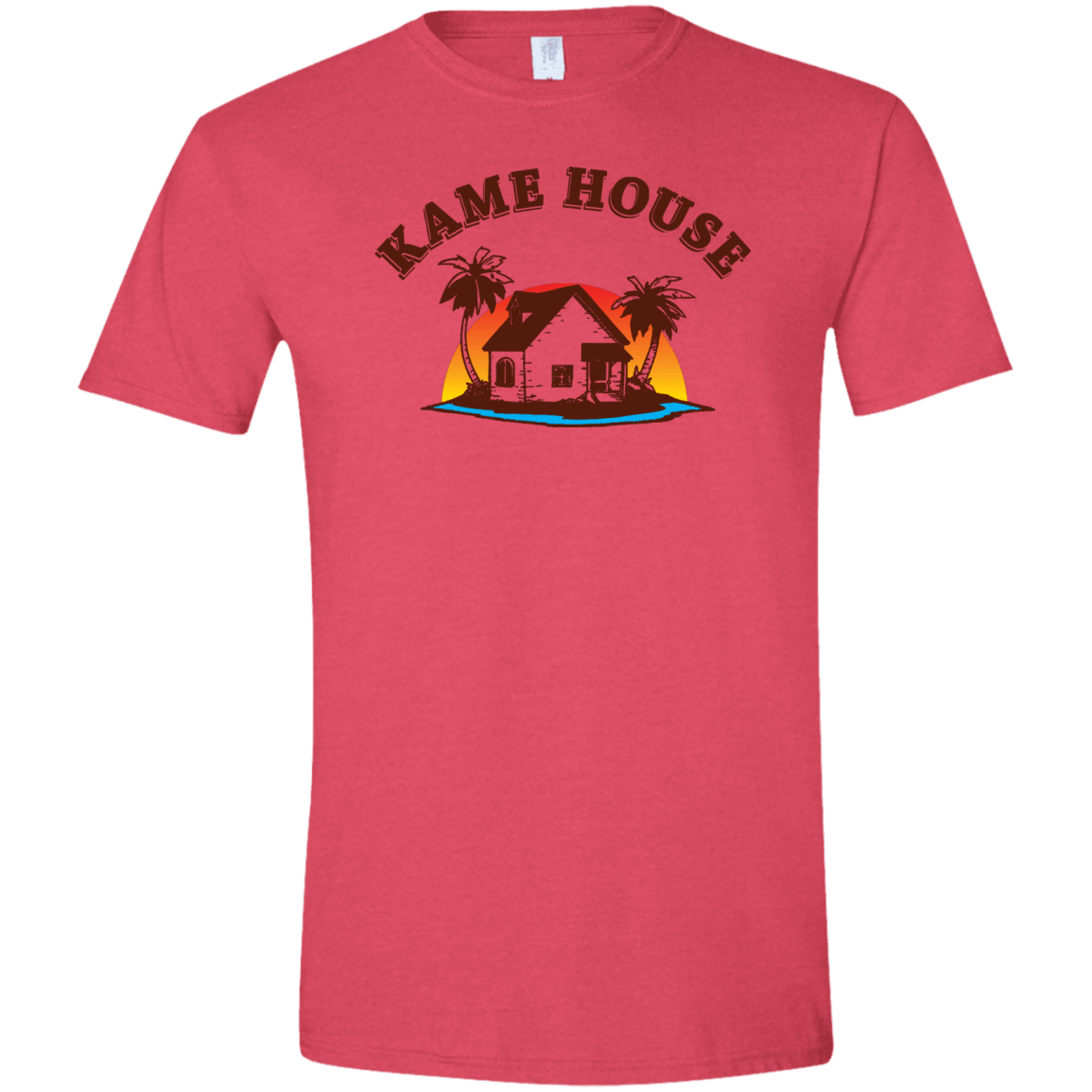 T-Shirts Heather Red / S Kame House Men's Semi-Fitted Softstyle