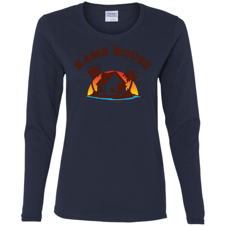 T-Shirts Navy / S Kame House Women's Long Sleeve T-Shirt