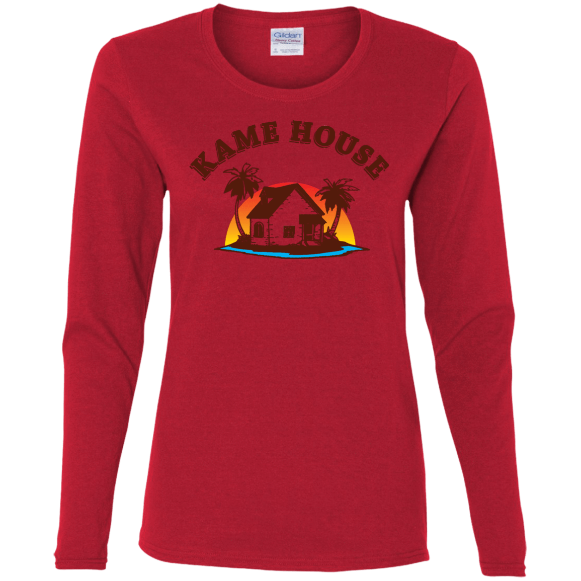 T-Shirts Red / S Kame House Women's Long Sleeve T-Shirt