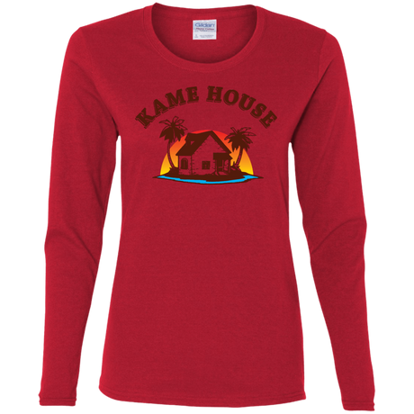T-Shirts Red / S Kame House Women's Long Sleeve T-Shirt