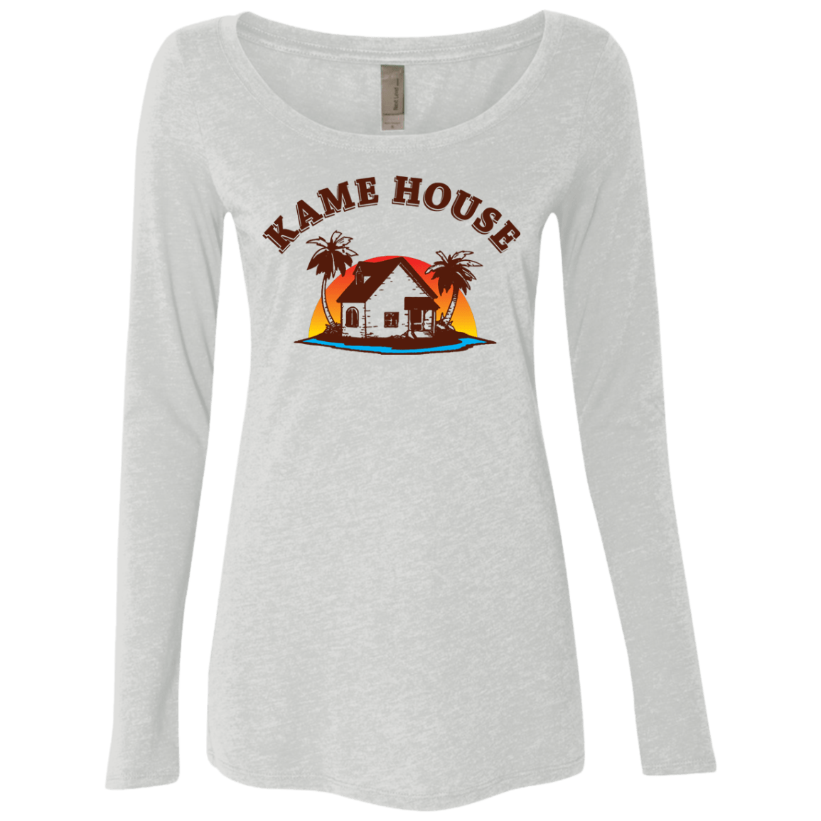 T-Shirts Heather White / S Kame House Women's Triblend Long Sleeve Shirt