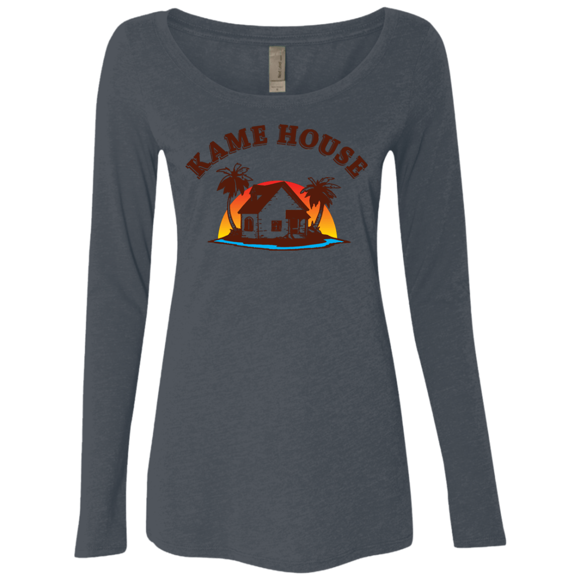 T-Shirts Vintage Navy / S Kame House Women's Triblend Long Sleeve Shirt