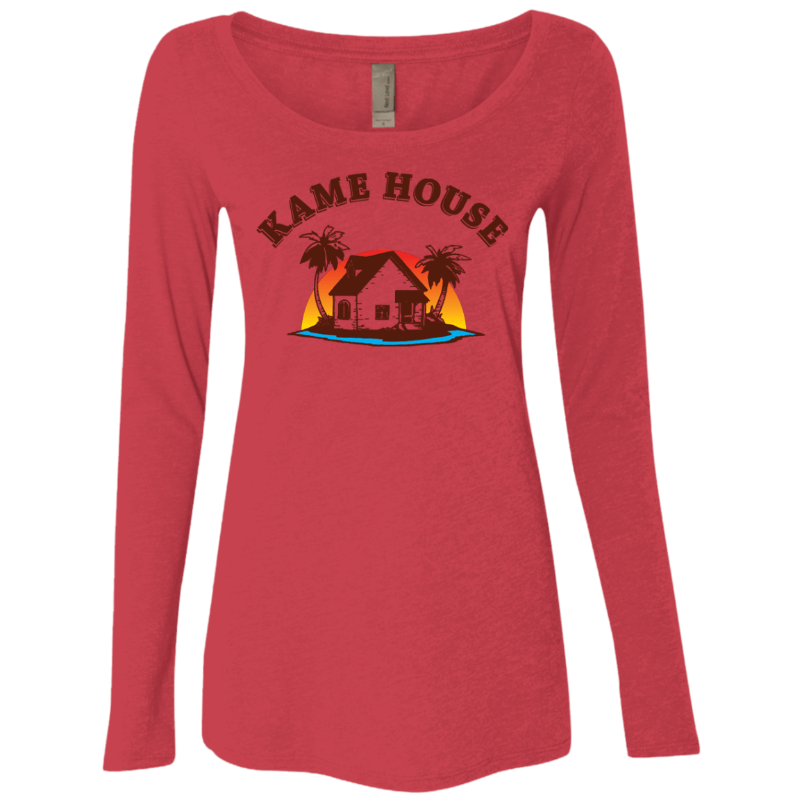 T-Shirts Vintage Red / S Kame House Women's Triblend Long Sleeve Shirt