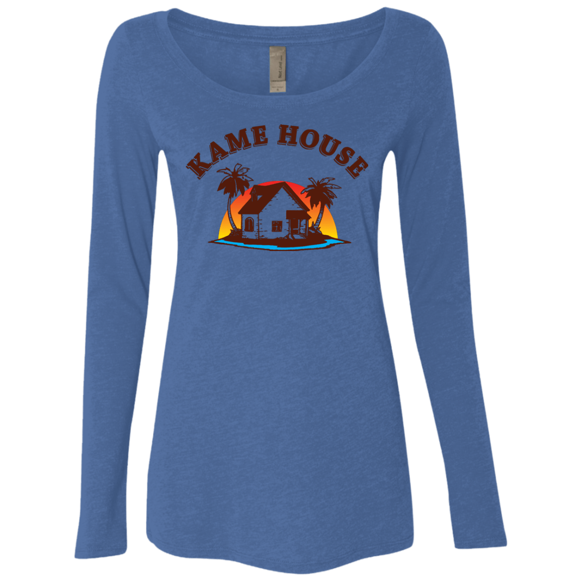 T-Shirts Vintage Royal / S Kame House Women's Triblend Long Sleeve Shirt