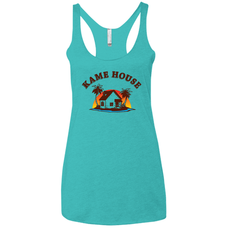 T-Shirts Tahiti Blue / X-Small Kame House Women's Triblend Racerback Tank