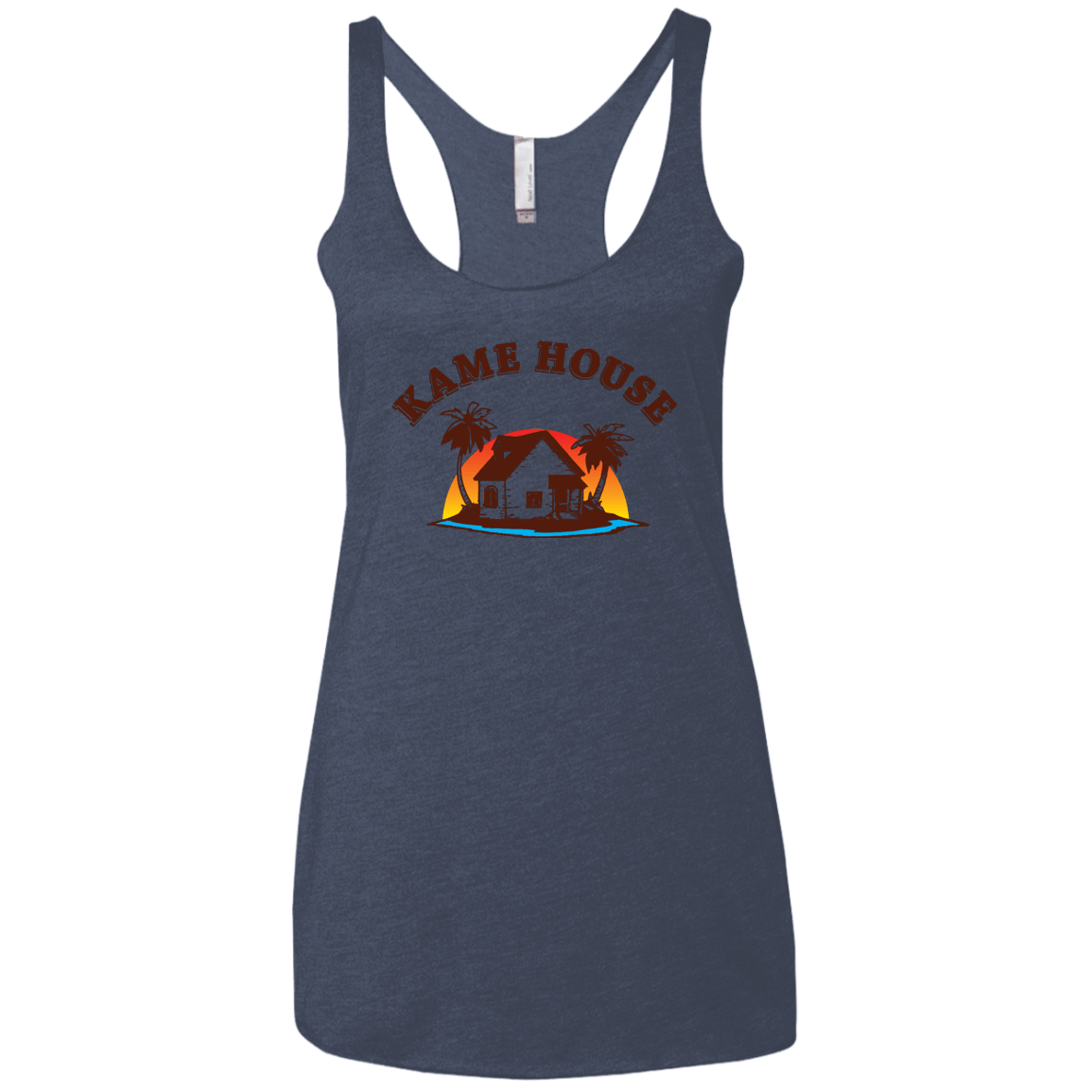 T-Shirts Vintage Navy / X-Small Kame House Women's Triblend Racerback Tank